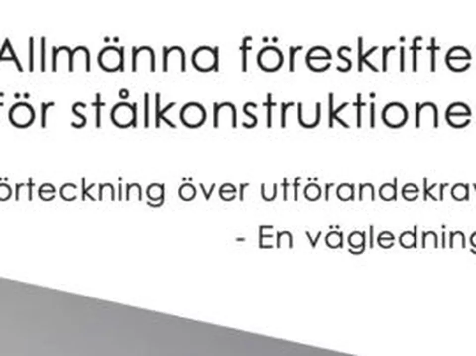Allmänna föreskrifter för stålkonstruktioner