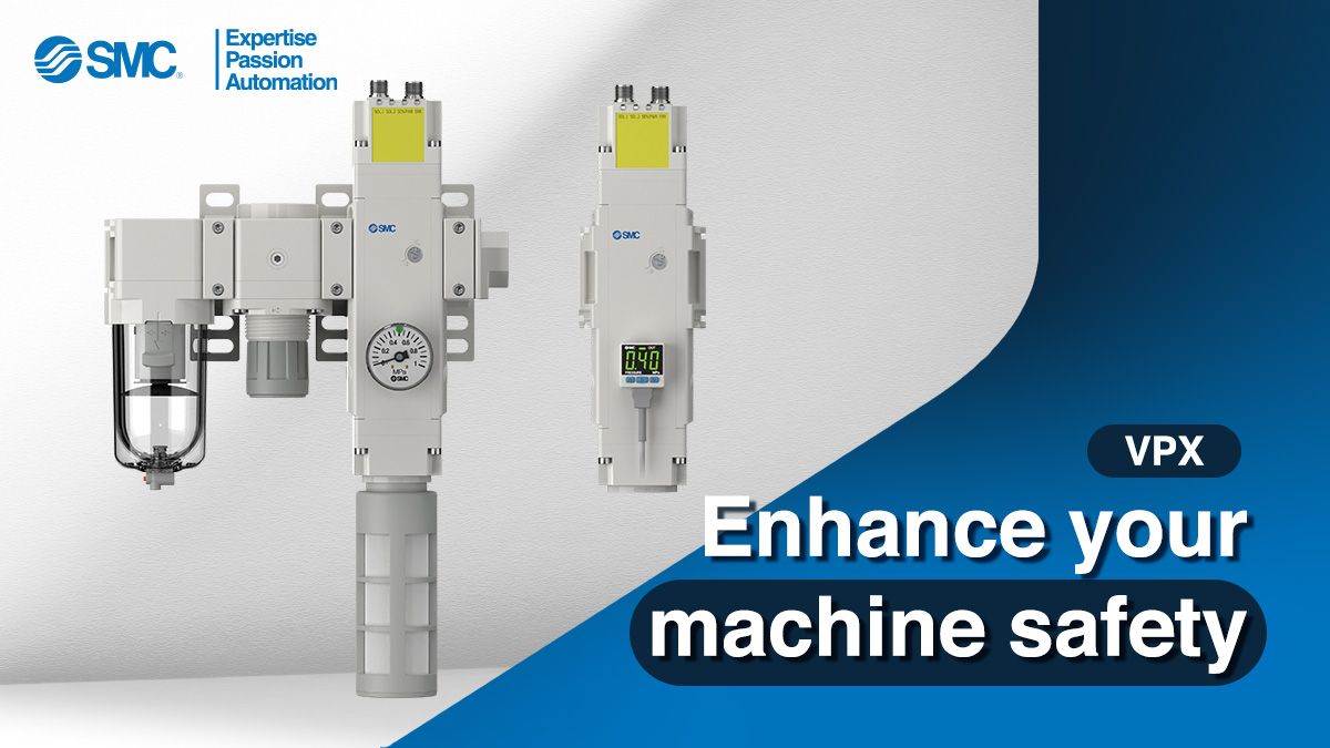 Säkerhetsventilen VPX, utformad för att hantera större pneumatiska system